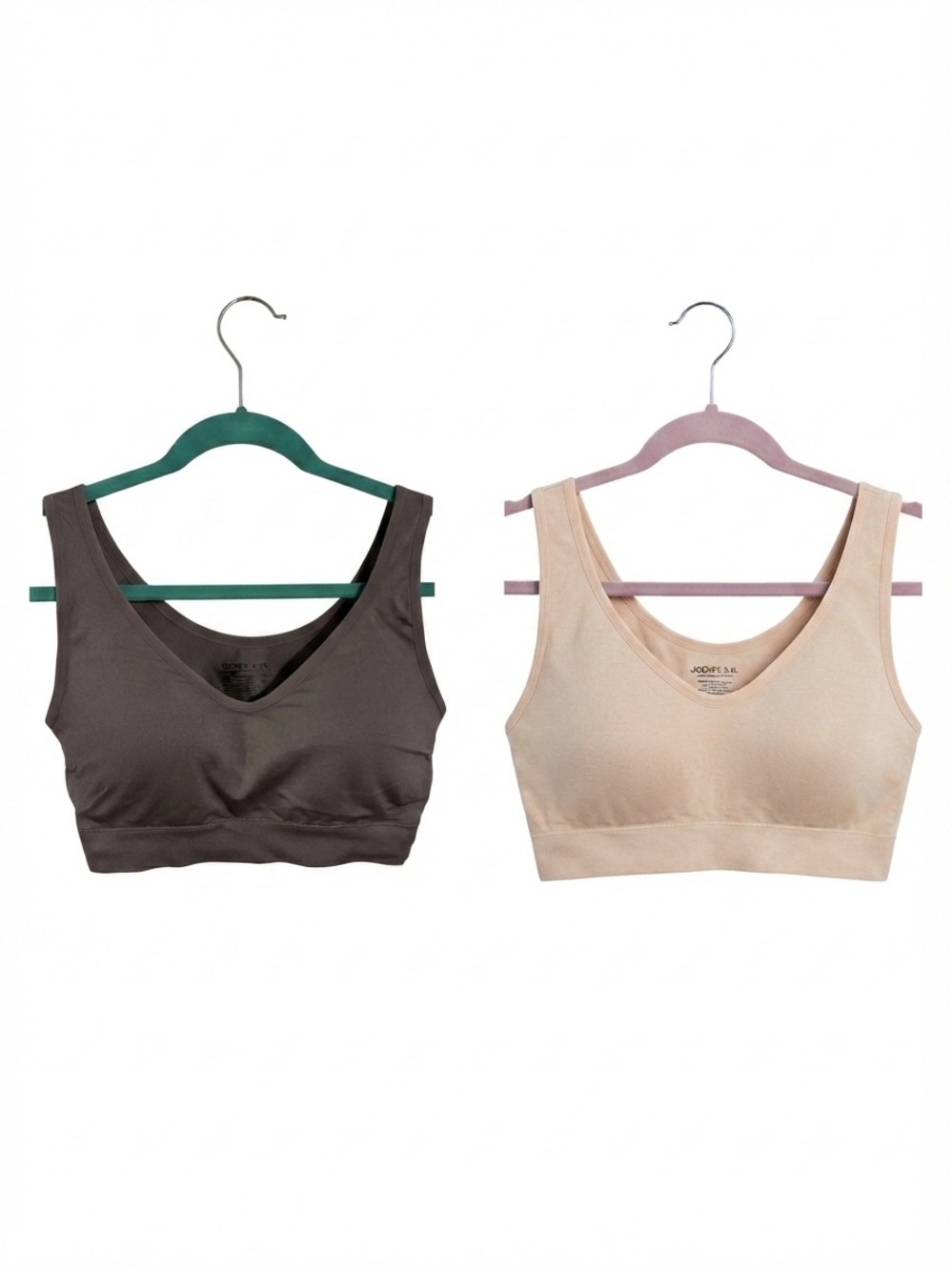 Jockey Tan and Dusty Lavendar Smoothing Bralette - Wireless (2)